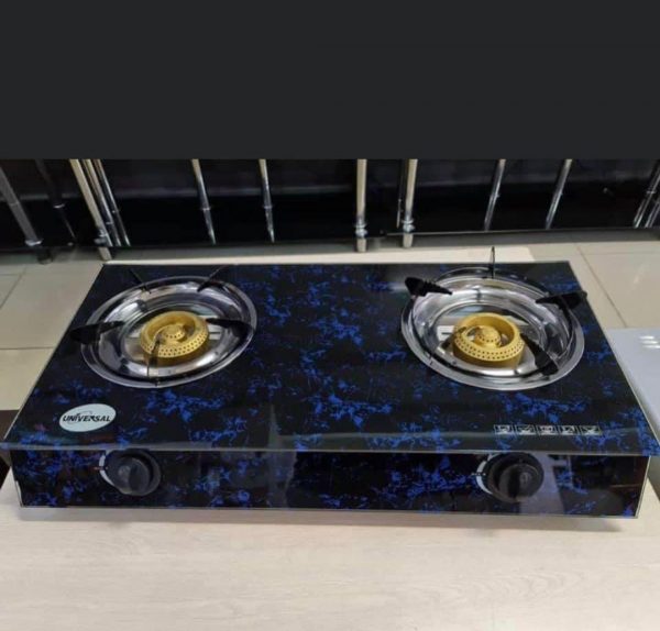 2 Plate Gas Stove with tampered Glass